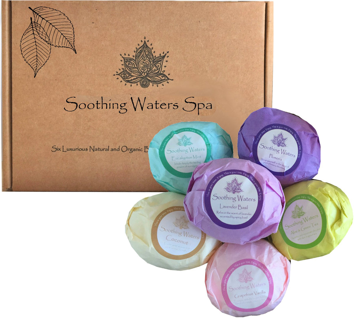 Bath Bombs Gift Set - 6 Large Natural & Organic, Birthday Gifts for