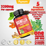 Organic Boswellia Serrata Extract Capsules - 3200mg