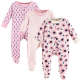 Onesie Pajamas - 3 Pack - Pink/Rose