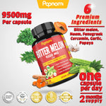 Organic Bitter Melon Fruit Extract Capsules - 9500mg