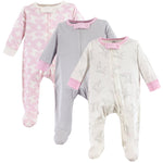 Onesie Pajamas - 3 Pack - Pink/Rose