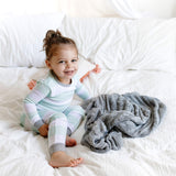 Cotton Baby Blankets - 2 Pack - Gray/Honeybee