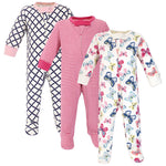 Onesie Pajamas - 3 Pack - Pink/Rose