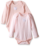 Long Sleeve Onesies - 2 Pack - Blossom/Striped