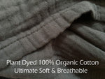 Cotton Muslin Throw Blanket - Light Gray