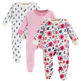 Onesie Pajamas - 3 Pack - Pink/Rose