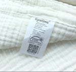 Cotton Muslin Throw Blanket - Light Gray